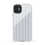 Blue Stripes Phone Case Soft Vertical Stripes Chic Design for Spring 37