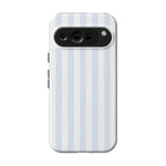 Blue Stripes Phone Case Soft Vertical Stripes Chic Design for Spring 38