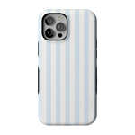 Blue Stripes Phone Case Soft Vertical Stripes Chic Design for Spring 39