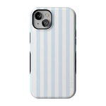 Blue Stripes Phone Case Soft Vertical Stripes Chic Design for Spring 43