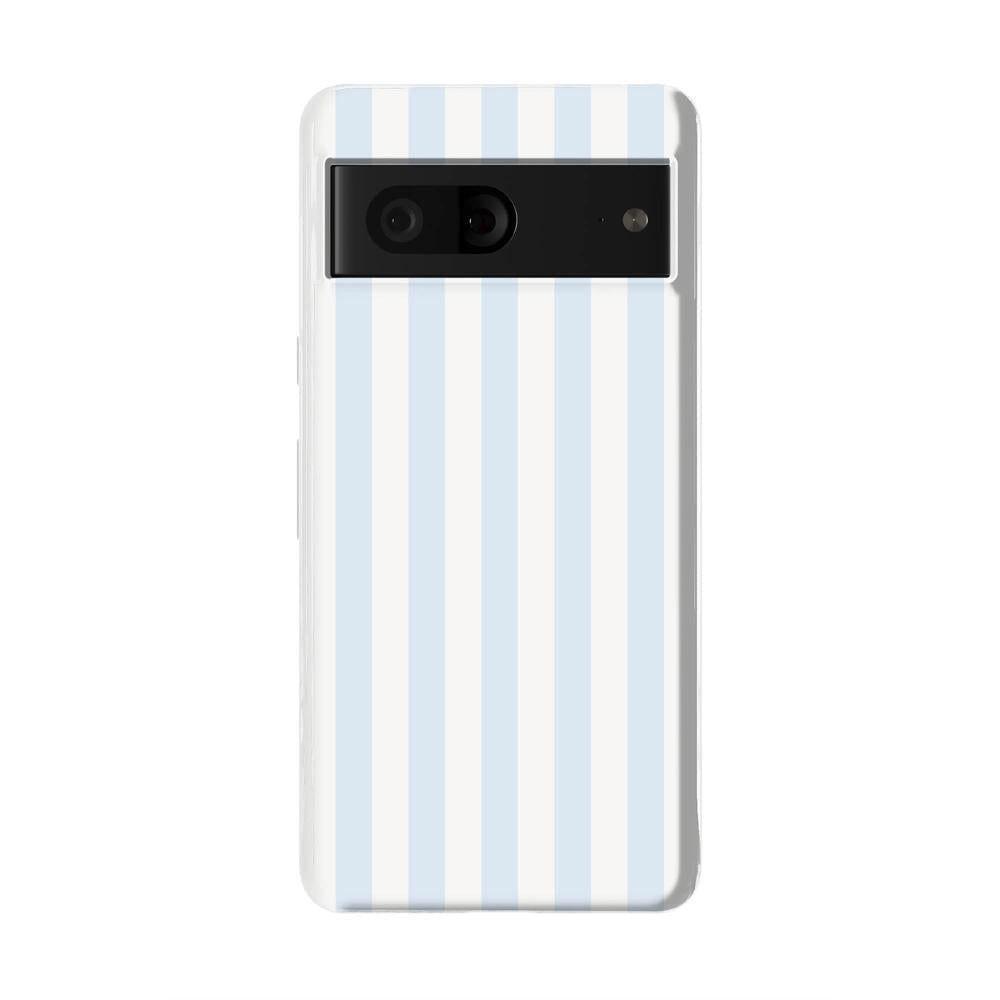 Blue Stripes Phone Case Soft Vertical Stripes Chic Design for Spring 44