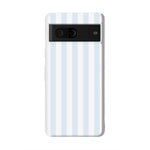 Blue Stripes Phone Case Soft Vertical Stripes Chic Design for Spring 44