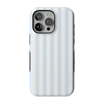 Blue Stripes Phone Case Soft Vertical Stripes Chic Design for Spring 46