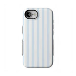 Blue Stripes Phone Case Soft Vertical Stripes Chic Design for Spring 48