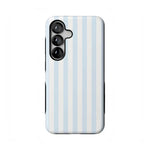 Blue Stripes Phone Case Soft Vertical Stripes Chic Design for Spring 49