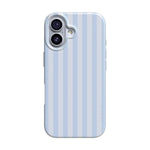 Blue Stripes Phone Case Soft Vertical Stripes Chic Design for Spring 50