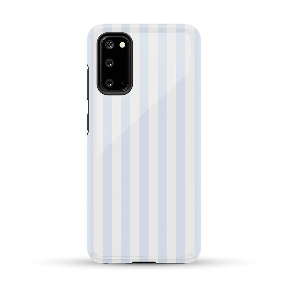 Blue Stripes Phone Case Soft Vertical Stripes Chic Design for Spring 51