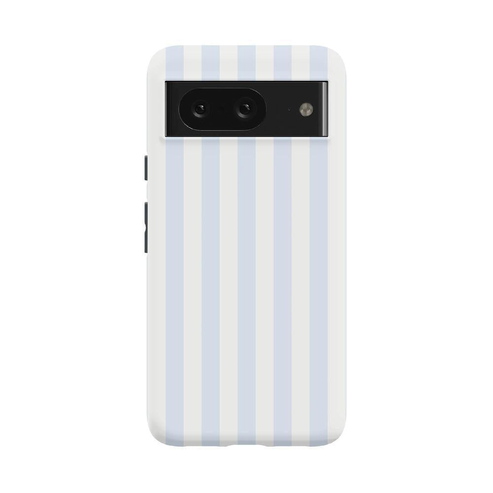 Blue Stripes Phone Case Soft Vertical Stripes Chic Design for Spring 52