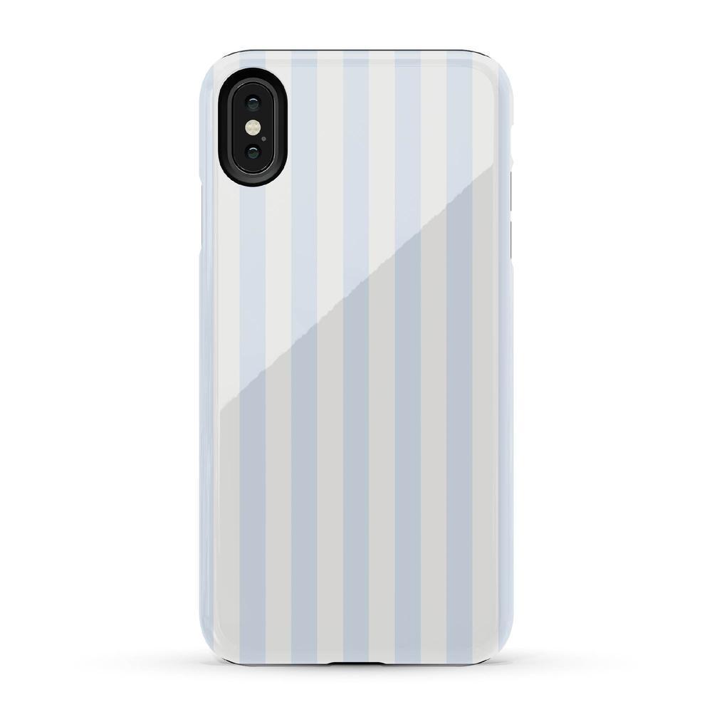 Blue Stripes Phone Case Soft Vertical Stripes Chic Design for Spring 53