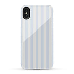 Blue Stripes Phone Case Soft Vertical Stripes Chic Design for Spring 53