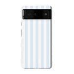 Blue Stripes Phone Case Soft Vertical Stripes Chic Design for Spring 54