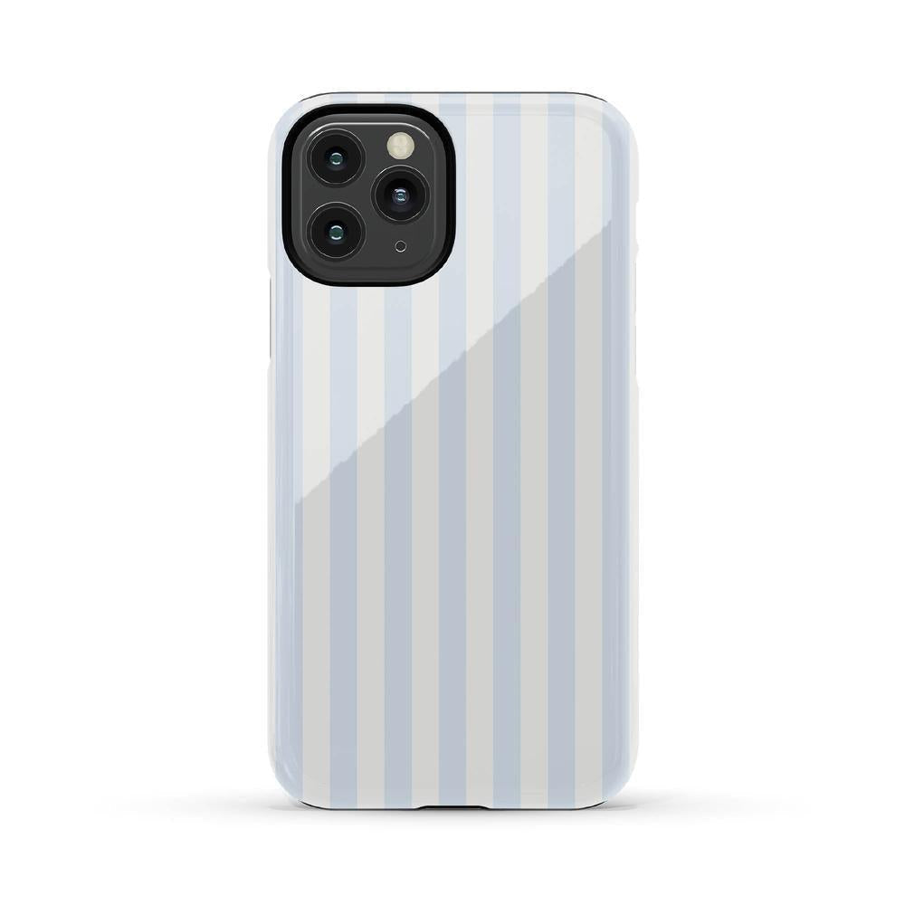 Blue Stripes Phone Case Soft Vertical Stripes Chic Design for Spring 55