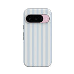 Blue Stripes Phone Case Soft Vertical Stripes Chic Design for Spring 56