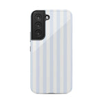 Blue Stripes Phone Case Soft Vertical Stripes Chic Design for Spring 57
