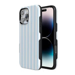 Blue Stripes Phone Case Soft Vertical Stripes Chic Design for Spring 5