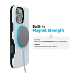 Blue Stripes Phone Case Soft Vertical Stripes Chic Design for Spring 8