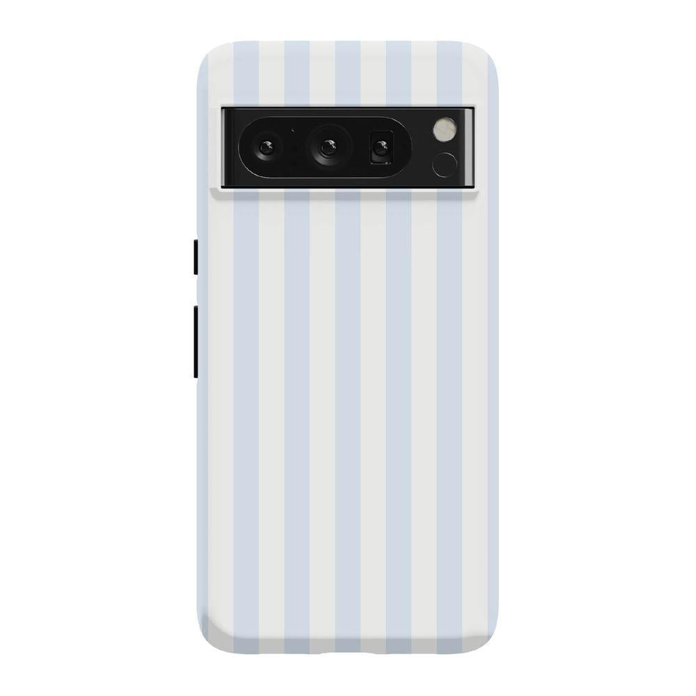 Blue Stripes Phone Case Soft Vertical Stripes Chic Design for Spring 9