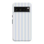 Blue Stripes Phone Case Soft Vertical Stripes Chic Design for Spring 9