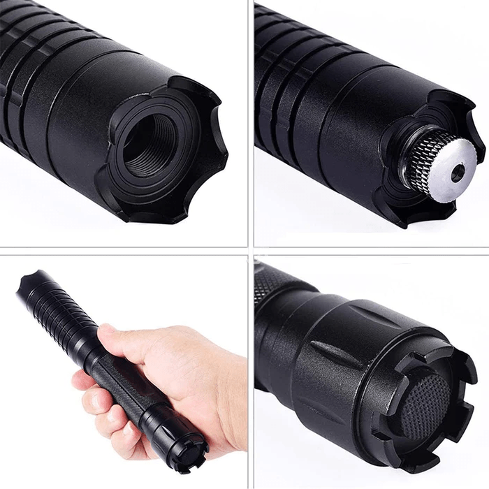 Burning Blue High - Power Tactical Laser Torch – Survival Flashlight for Outdoor Adventures - Trendyhousehold.co