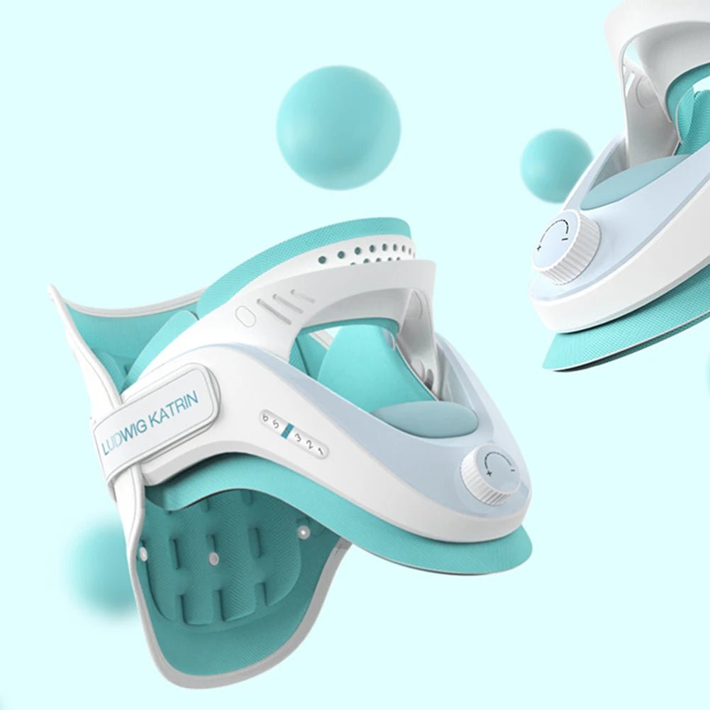 Cervical Neck Traction Device Adjustable Airbag Support for Pain Relief - Trendyhousehold.co