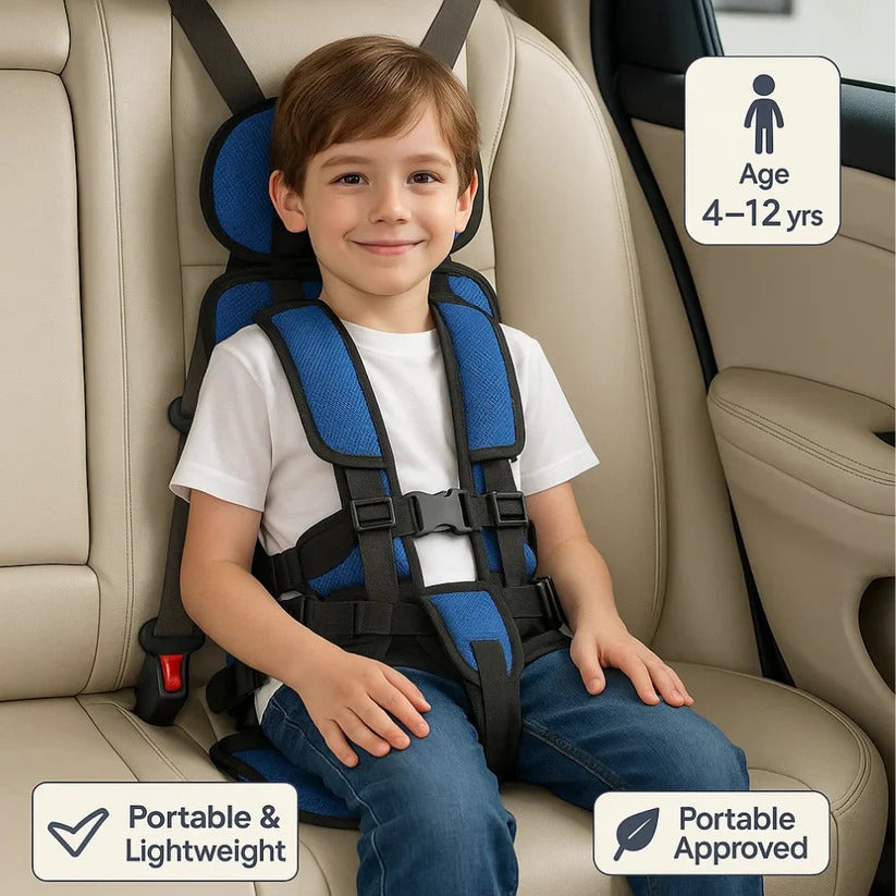 Compact Child Travel Booster Seat – Lightweight & Portable Booster Car Seat for Safe Family Journeys 8