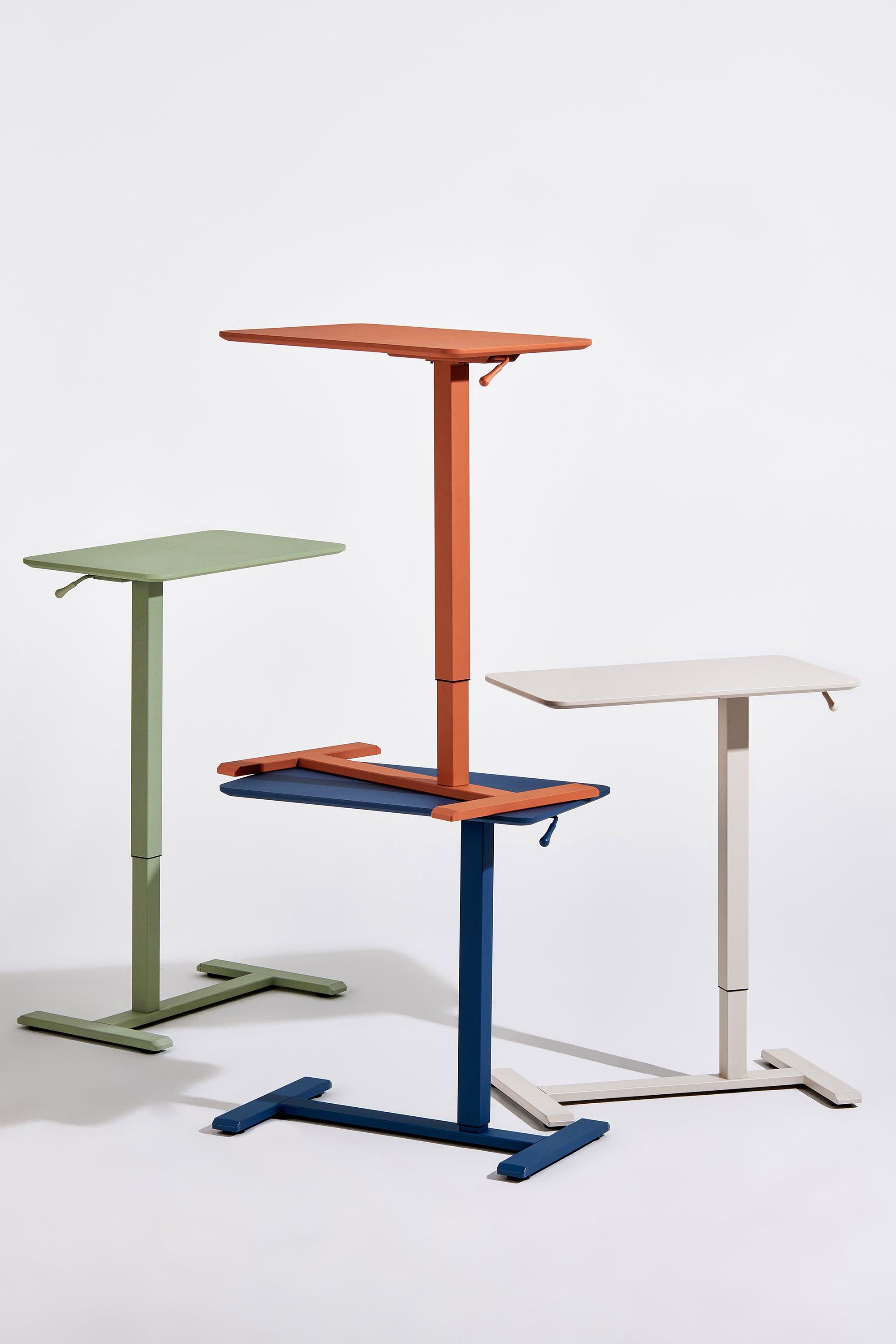 Compact Mobile Workstation with Hidden Casters for Versatile Use 1