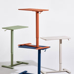 Compact Mobile Workstation with Hidden Casters for Versatile Use 1