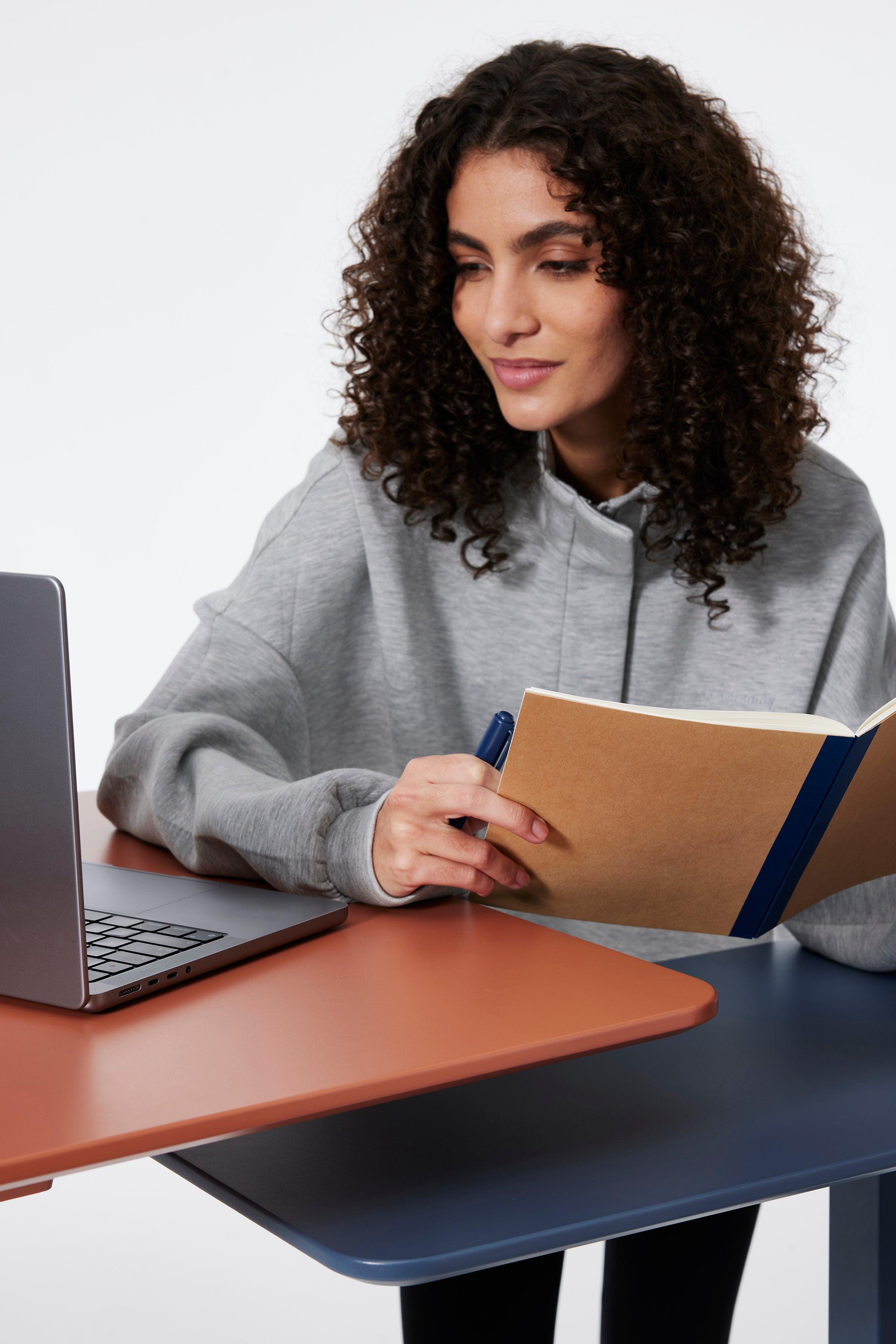 Compact Mobile Workstation with Hidden Casters for Versatile Use 2