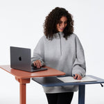 Compact Mobile Workstation with Hidden Casters for Versatile Use 3