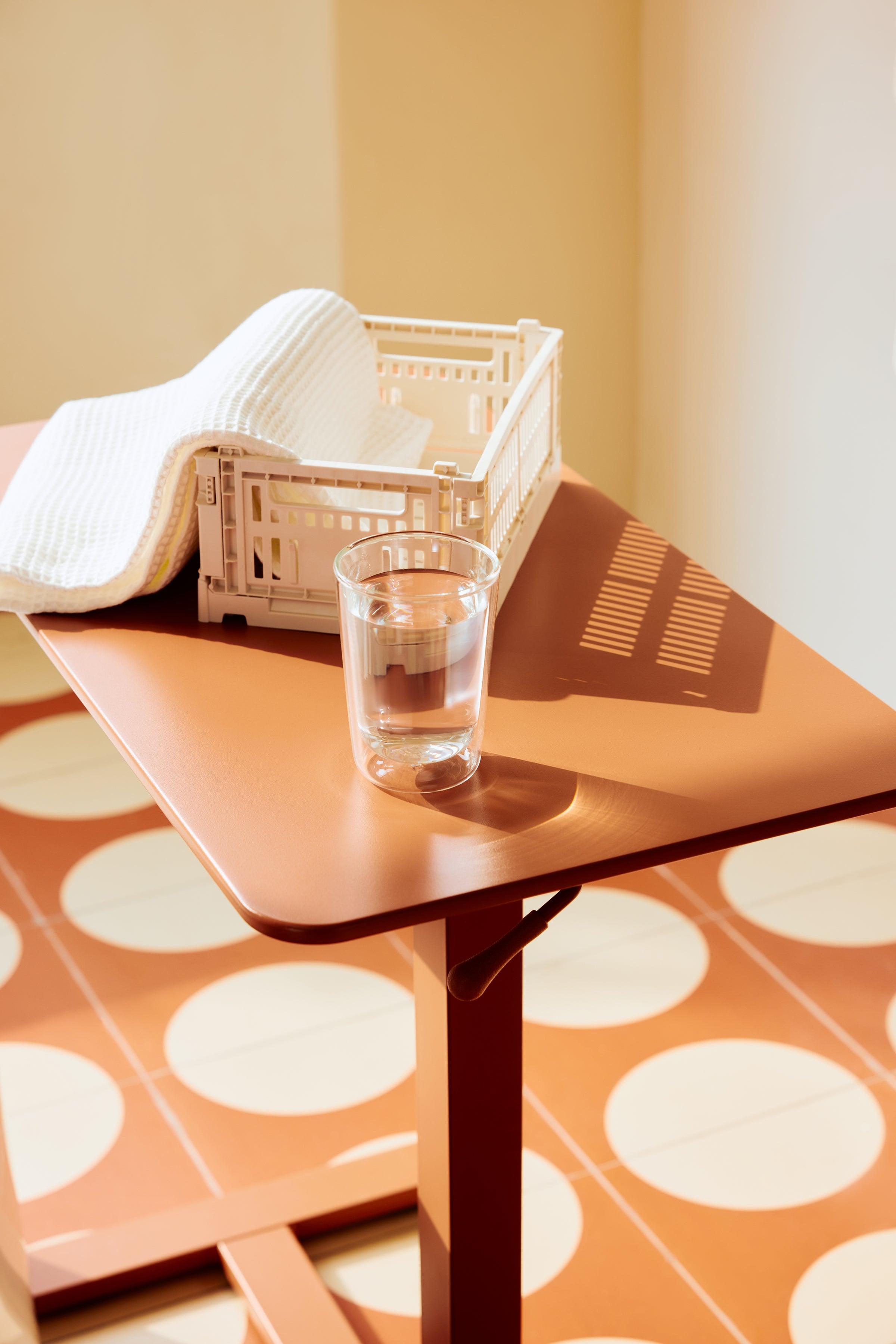 Compact Mobile Workstation with Hidden Casters for Versatile Use 4