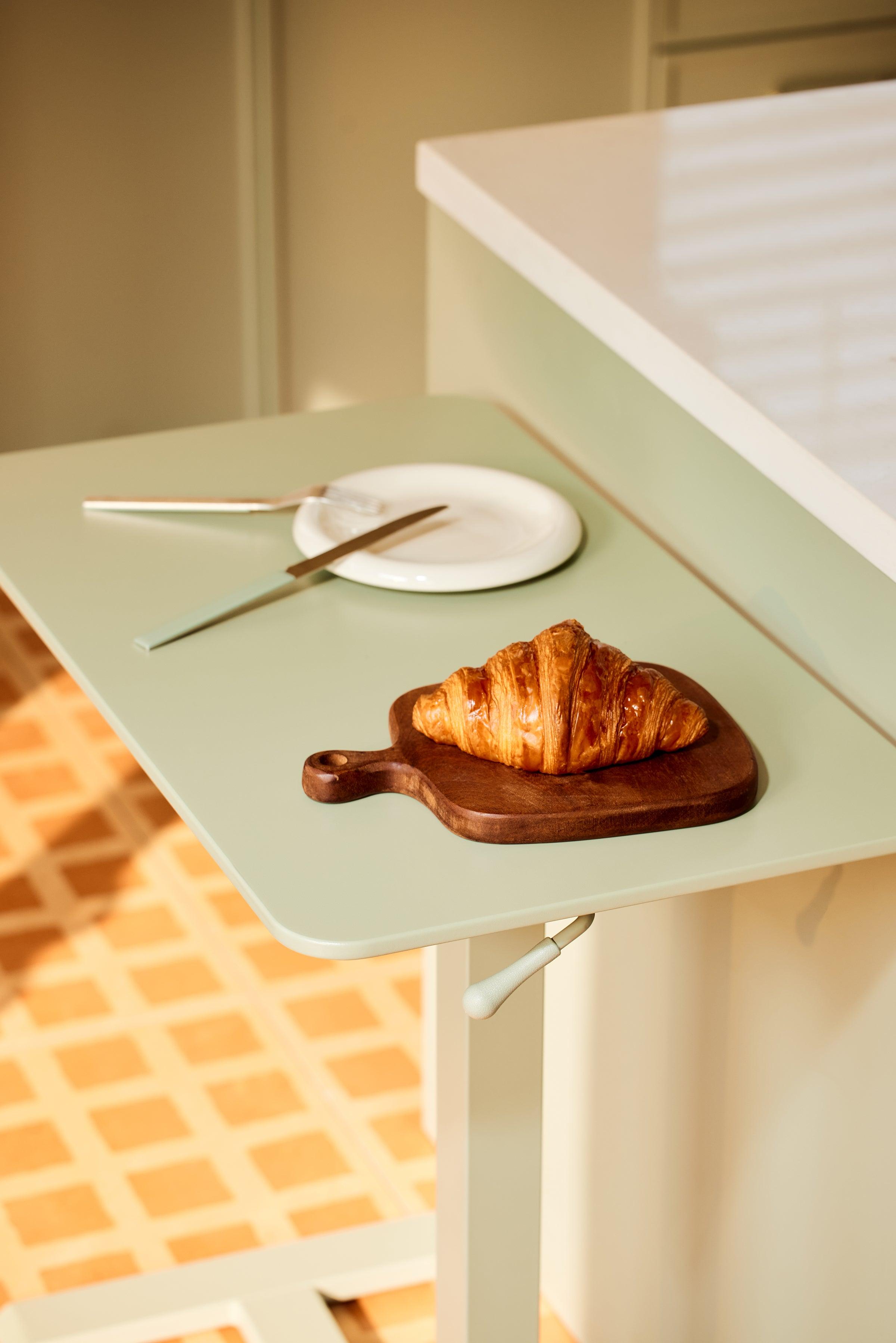 Compact Mobile Workstation with Hidden Casters for Versatile Use 7