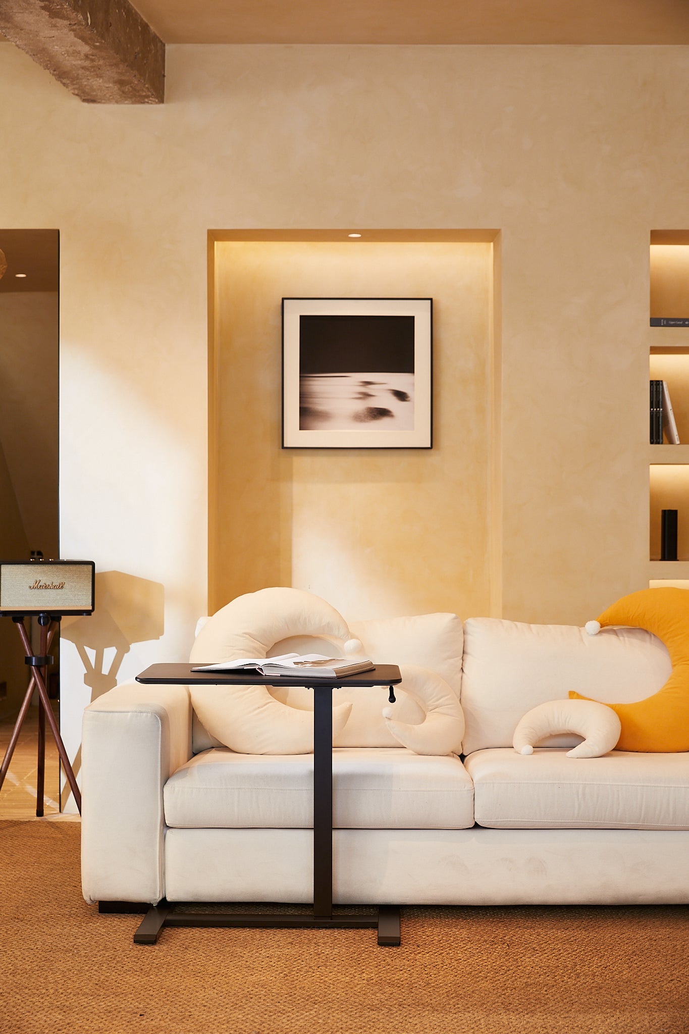 Compact Mobile Workstation with Hidden Casters for Versatile Use 9