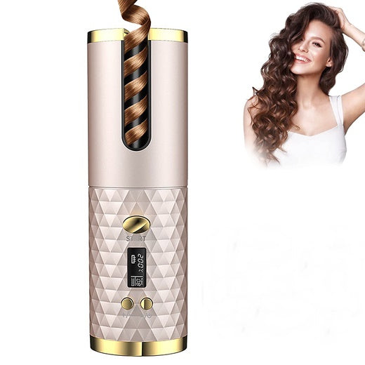 Cordless Automatic Hair Curler for Effortless Bouncy Curls, Adjustable Heat 4