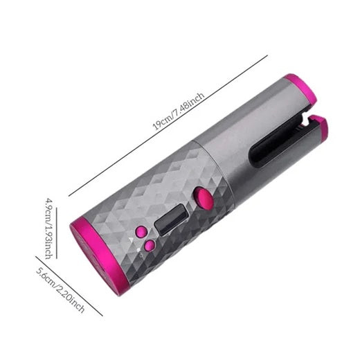 Cordless Automatic Hair Curler for Effortless Bouncy Curls, Adjustable Heat 8
