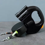 Dual Dog Leash - Tangle-Free Design with LED Light & 360° Swivel for Safe Walks 0