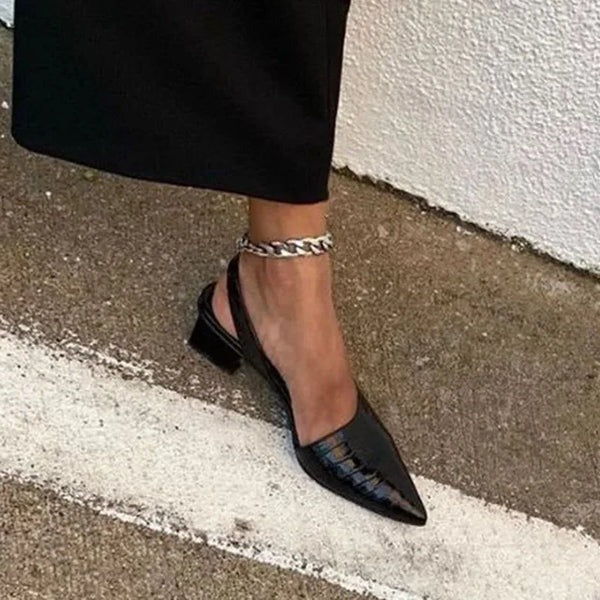 Elena Orthopedic Black Pumps - Women's Heels for Work & Formal Events | Stylish Comfort & Support 1