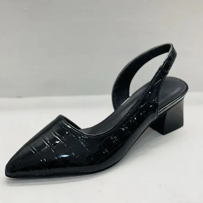 Elena Orthopedic Black Pumps - Women's Heels for Work & Formal Events | Stylish Comfort & Support 4