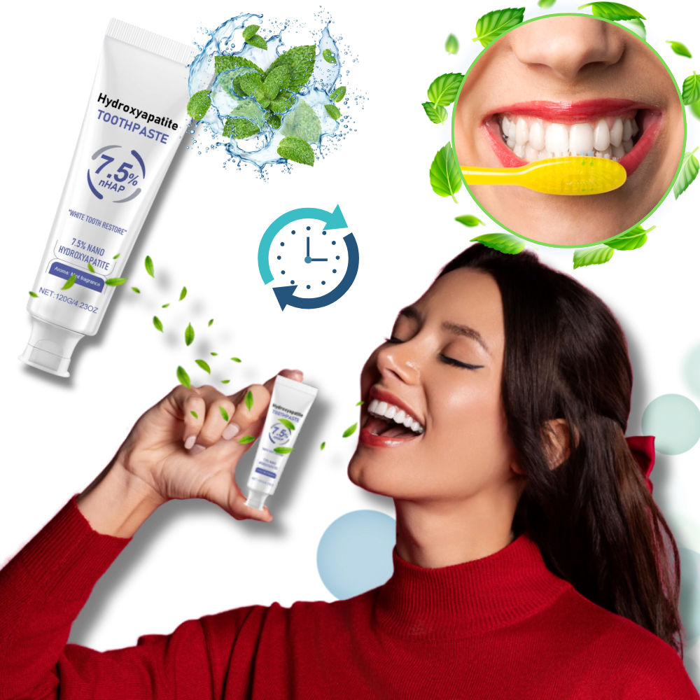Enamel-Strengthening Mint Toothpaste with 7.5% Nano Hydroxyapatite for Cavity Protection 4