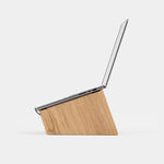 Ergonomic Wooden Laptop Stand for Desk with 100kg Capacity and Secure Grip 1