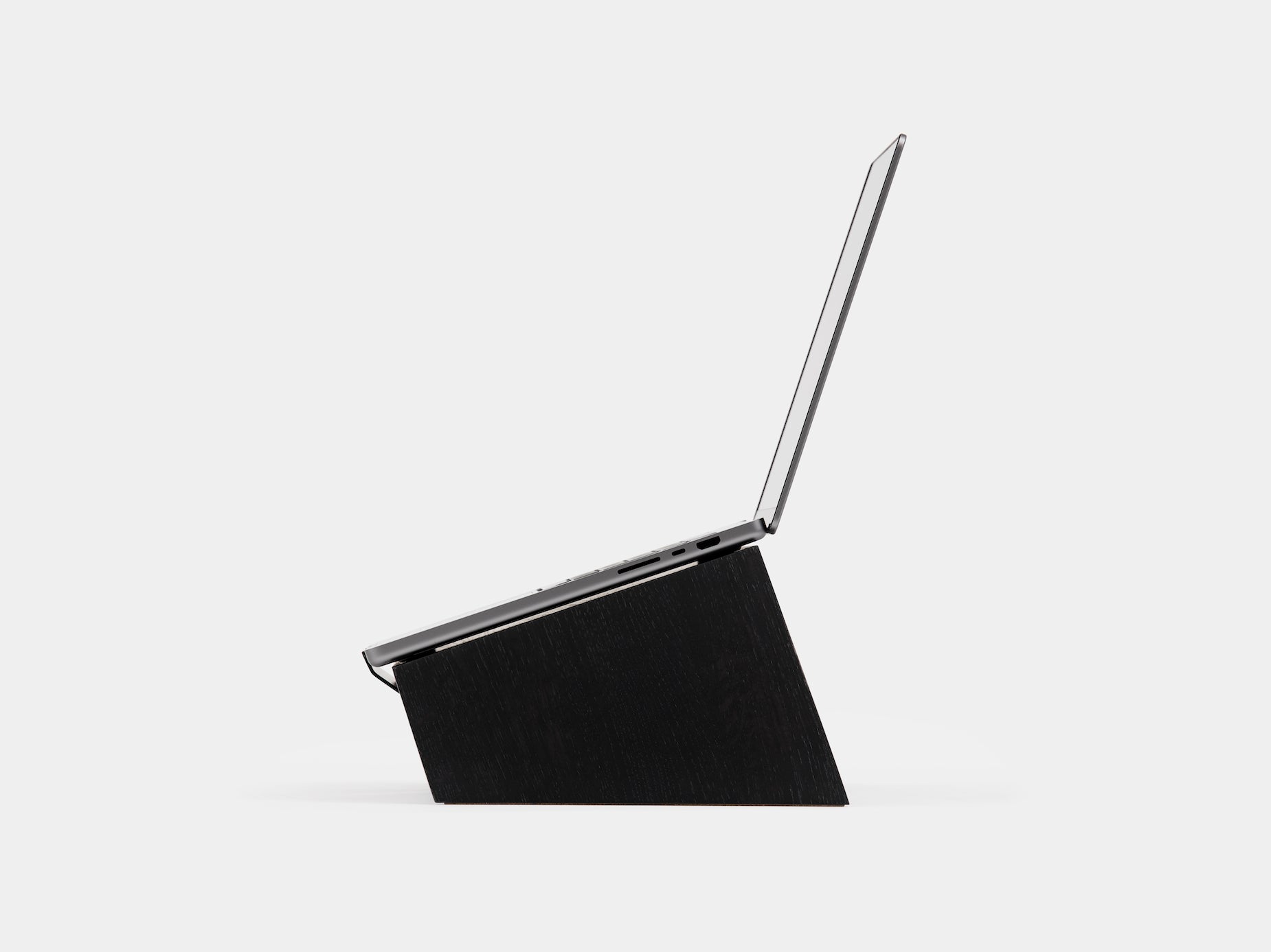 Ergonomic Wooden Laptop Stand for Desk with 100kg Capacity and Secure Grip 5