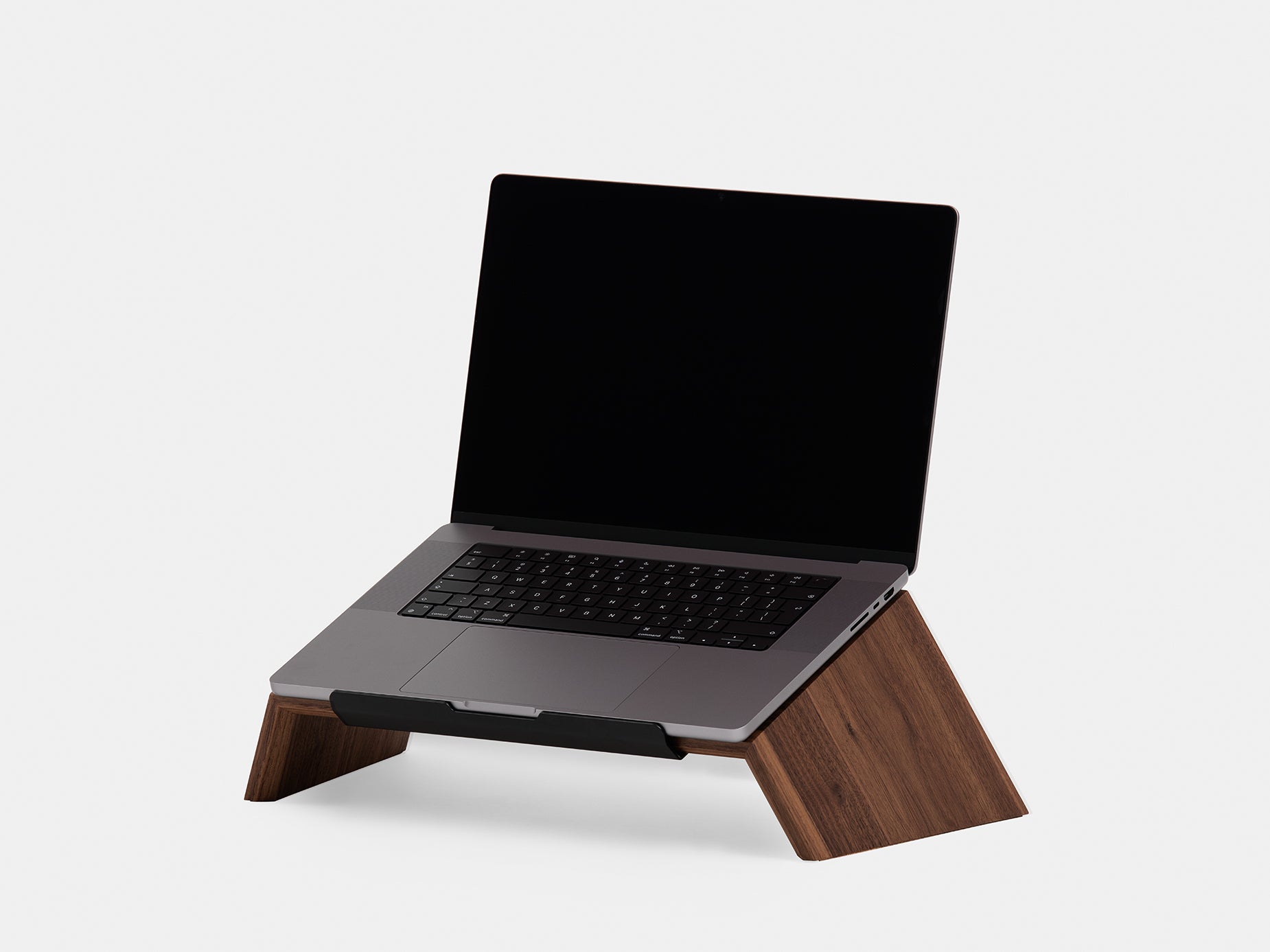 Ergonomic Wooden Laptop Stand for Desk with 100kg Capacity and Secure Grip 8