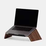 Ergonomic Wooden Laptop Stand for Desk with 100kg Capacity and Secure Grip 8