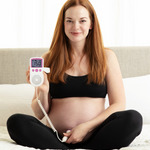 Fetal Doppler Monitor At Home Baby Heartbeat Detector Portable Safe Use 0