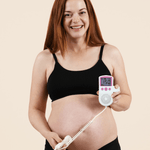 Fetal Doppler Monitor At Home Baby Heartbeat Detector Portable Safe Use 5