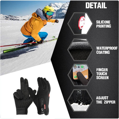 Heated Gloves for Men - Thermal Winter Ski Gloves with USB Charging & Enhanced Grip for Outdoor Activities 6