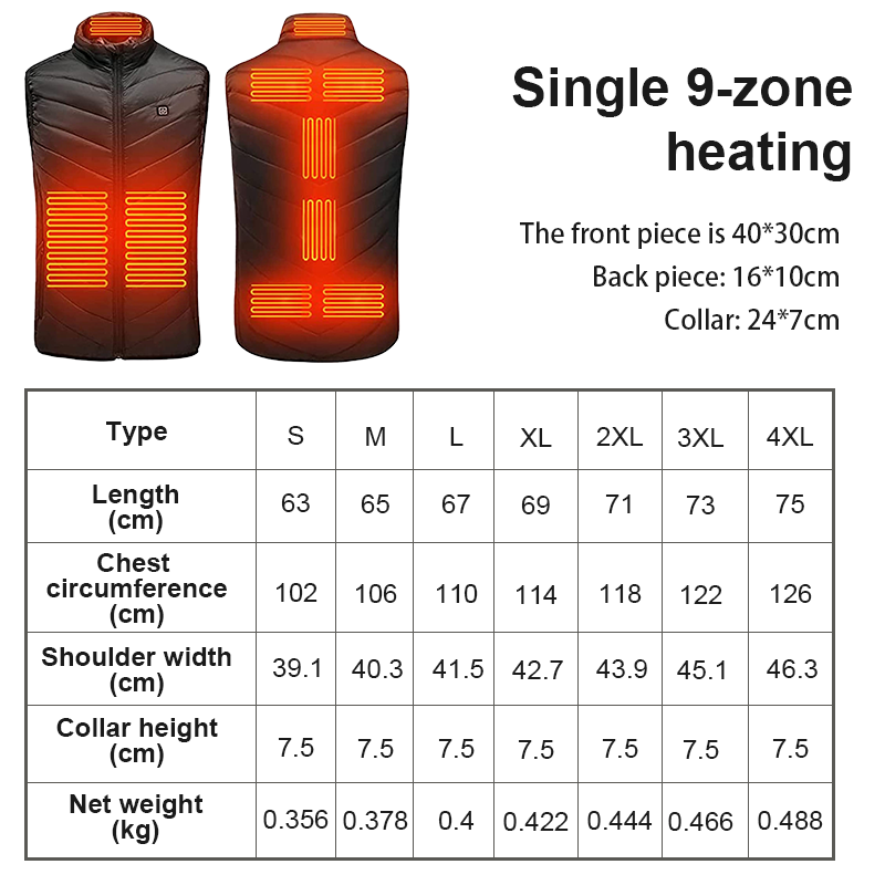 Heated Vest for Men - Best Heated Vest Deluxe with USB Power & 3 Heating Modes for Outdoor Activities 5