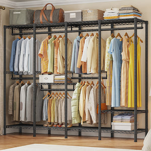 Heavy Duty Closet Organizer with Adjustable Shelving and Portable Design 0