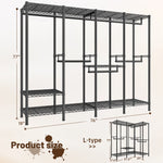 Heavy Duty Closet Organizer with Adjustable Shelving and Portable Design 1