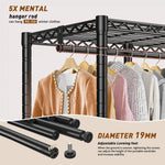 Heavy Duty Closet Organizer with Adjustable Shelving and Portable Design 6