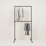 Heavy Duty Clothing Rack Stand Industrial Design Free-Standing Durable 0